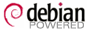 debian powered badge